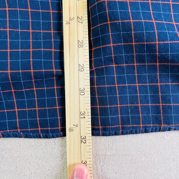 J Crew Shirt Mens Large Blue Red Plaid Long Sleeve Collared Button Up Pocket - Picture 9 of 9